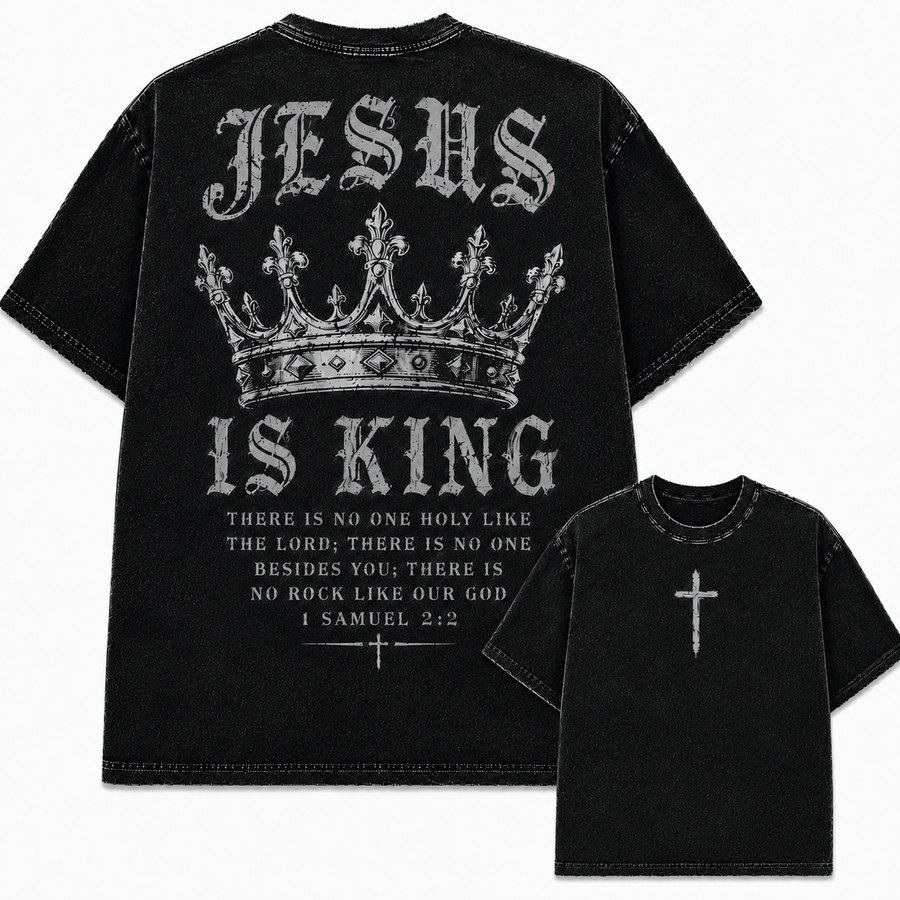 Jesus Is King Vintage Oversized Tee